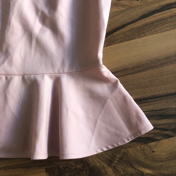 Pretty Blush Pink J Crew Peplum Top - Picture 3 of 3